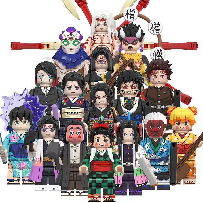 Tương thích với LEGO Anime Series Demon Slayer Kimetsu no Yaiba Kibutsuji Muzan Zenibachi Tengyaku D