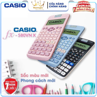 Máy tính CASIO Fx 580VN X thế hệ mới ( Màu Đen) Độ Chính Xác Cao - Máy Tính Giá Rẻ - Hàng Thái Bảo Hành 24 Tháng (A