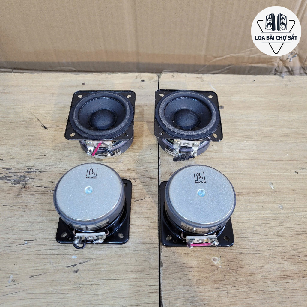 Đôi loa Trung B3 Nhật Bãi vành 6x6cm, 60W, bao chất, lời sáng rõ (nguyên zin)