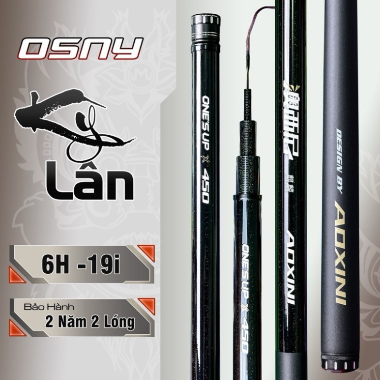 Cần Câu Tay Osny Kỳ Lân 6H 19i- Cần Câu Đơn,Cần Câu Đài Săn Hàng Bạo Lực, Đánh Tốc Độ Cao Cấp Bảo Hà