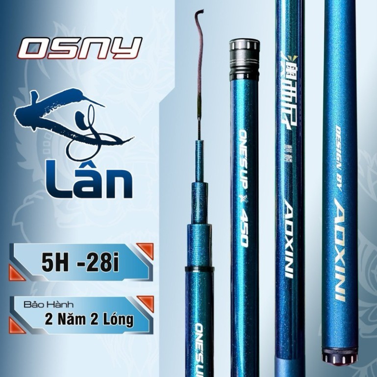 Cần Câu Tay Osny Kỳ Lân 5H 28i- Cần Câu Đơn, Cần Câu Đài Đánh Tổng Hợp Cao Cấp, Bảo Hành Chính Hãng 