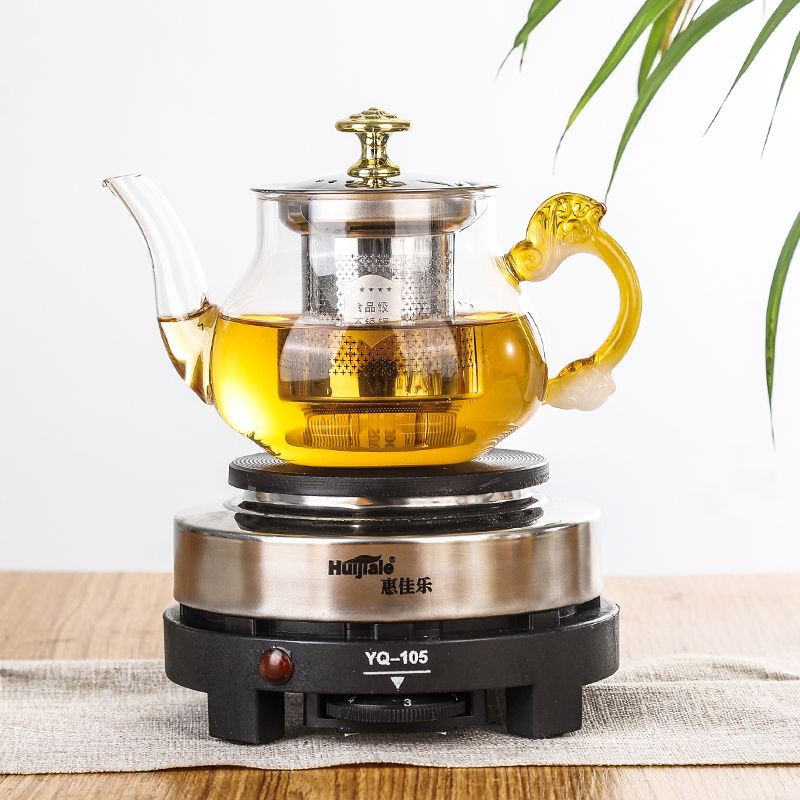 Ấm đun trà, máy pha trà, ấm đun nước nhỏ, bếp điện gia đình, ấm trà thủy tinh, ấm đun nước điện