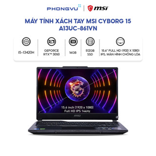 Laptop MSI Cyborg 15 A13UC-861VN (i5-13420H) (Đen) - Bảo hành 24 tháng