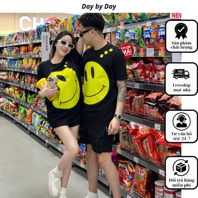 Áo Drew Mặt Cười  Cotton SU- Áo Phông Drew Nam Nữ Phong Cách Trẻ Trung AP