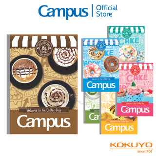 Vở (Tập) Học Sinh Gáy Keo Coffee Shop Kẻ Ngang có chấm 7mm 80/120/200 Trang Khổ B5 Chính Hãng Campus [Campus]
