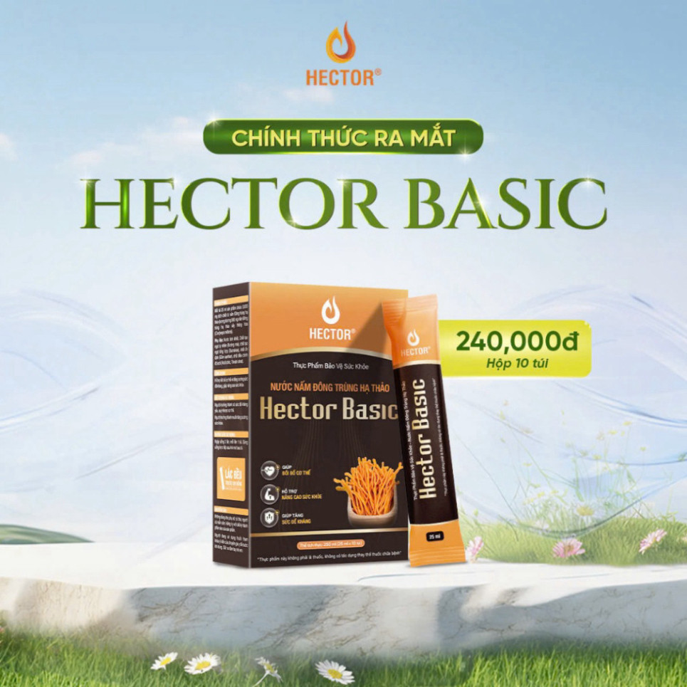 (Giao Nhanh) (Giao Nhanh) Nước nấm Đông trùng hạ thảo Hector Basic