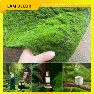 Thảm Rêu, Thảm Cỏ nhân tạo LAM DECOR trang trí tiểu cảnh chậu cây, phụ kiện chụp ảnh