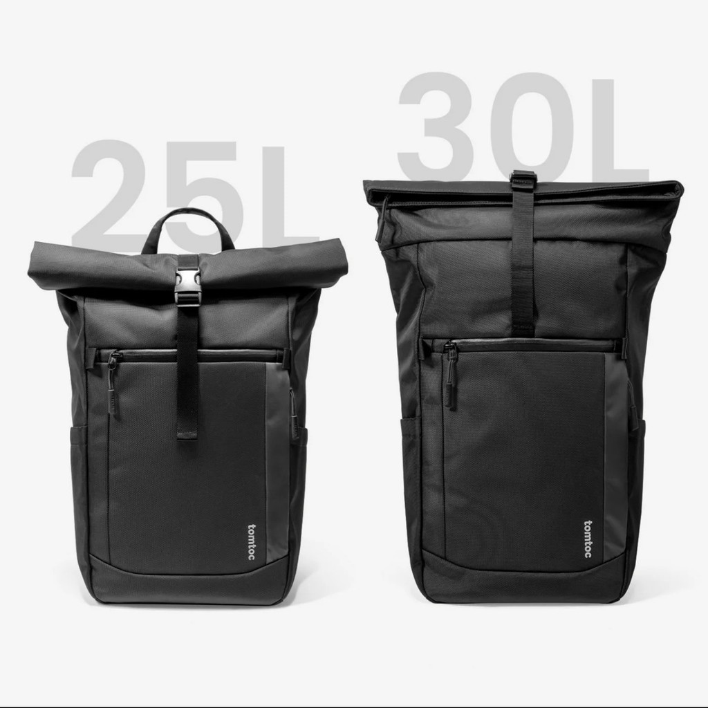Balo laptop Tomtoc Rolltop T61 cho macbook/ laptop 17.3 inch, chính hãng, chống sốc, chống thấm nước | BigBuy360 - bigbuy360.vn