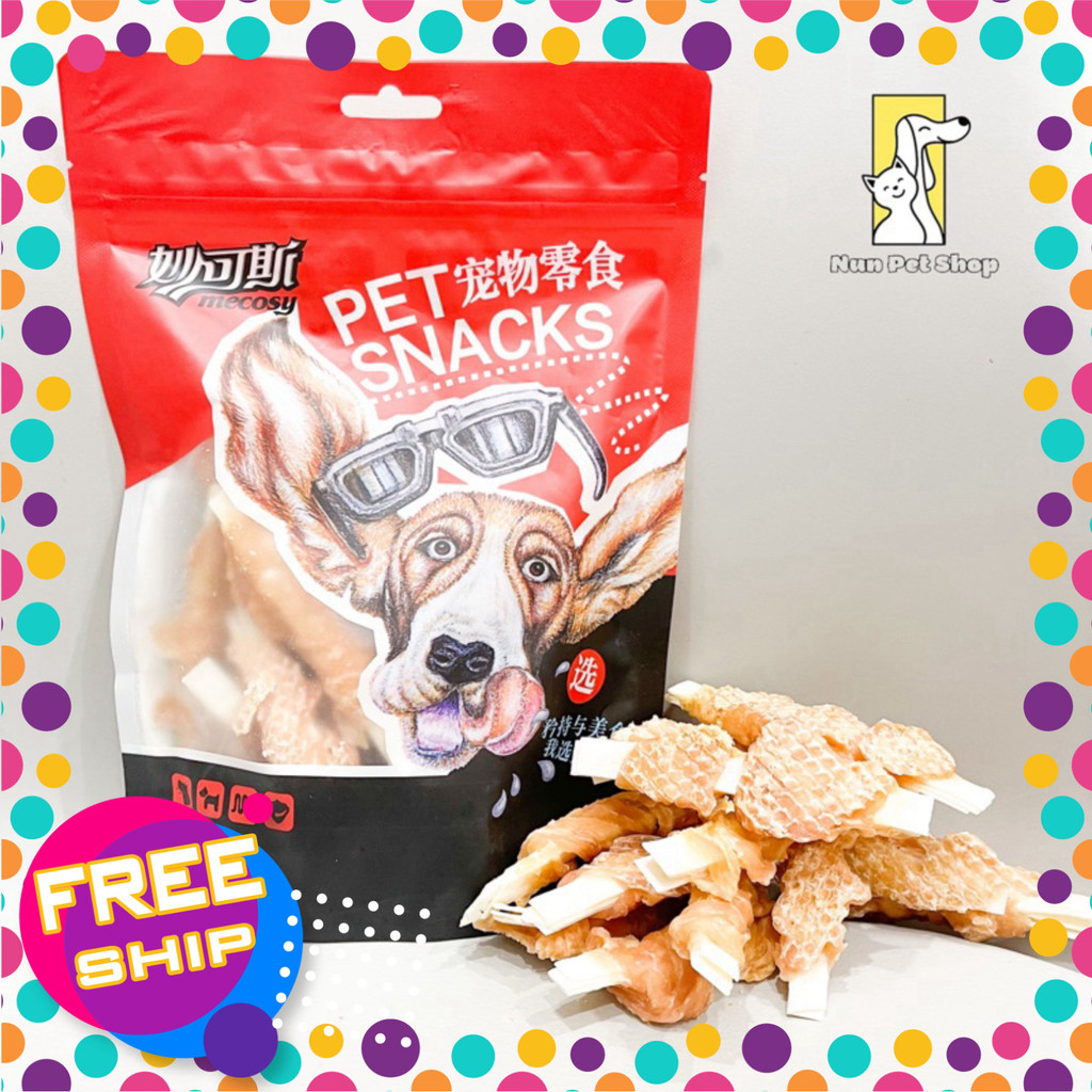 Gà bọc da cá tuyết - Pet Snack Mecosy