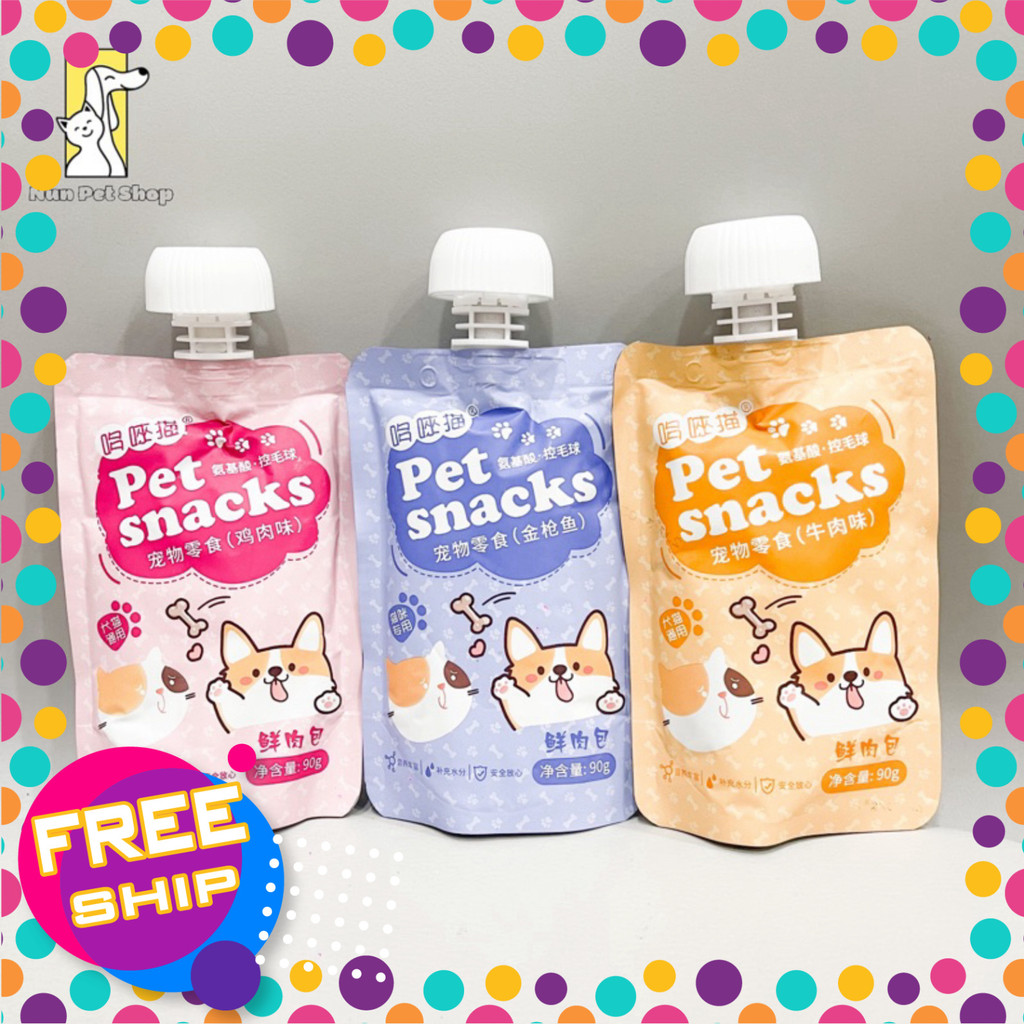 Súp thưởng nắp vặn Pet Snack chó mèo