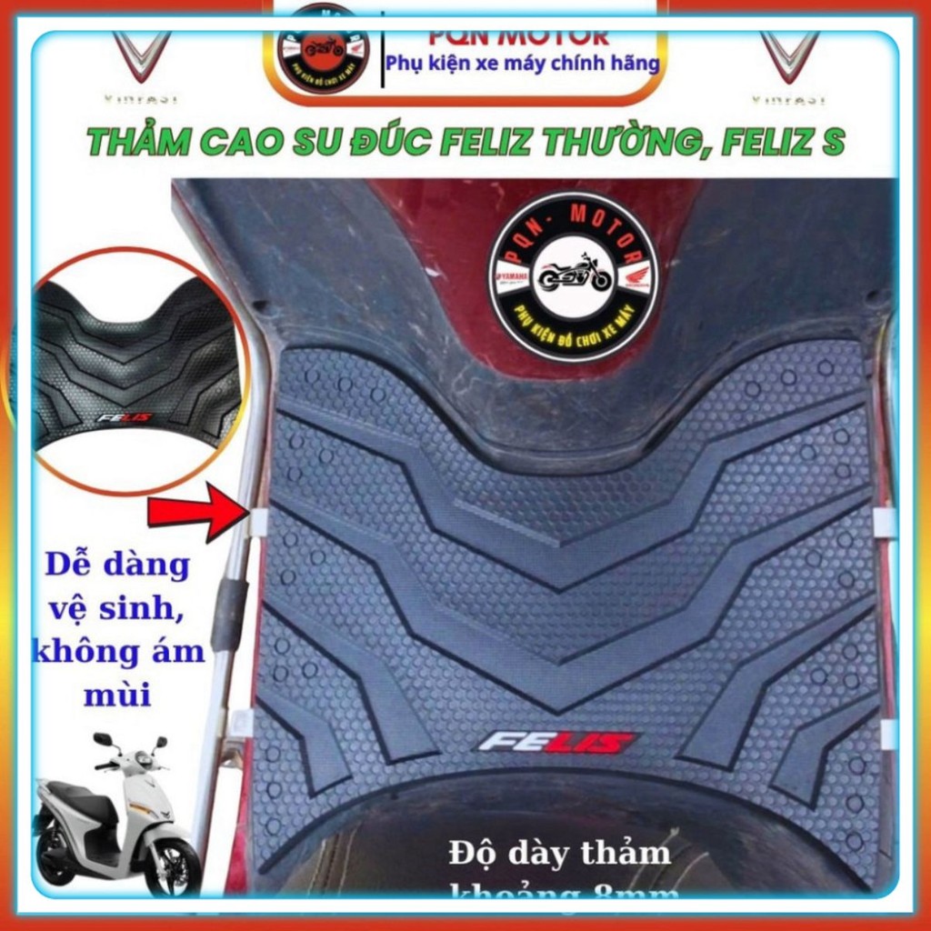 Thảm Xe Vinfast FELIZ thường, FELIZ S thảm lót sàn xe điện FELIZ Thảm Lót Chân Xe FELIZ