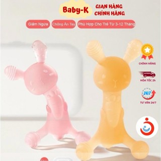 Gặm Nướu Cho Bé Sơ Sinh Silicon Cao Cấp Hình Thỏ Cầm Tay An Toàn-bbstorevn
