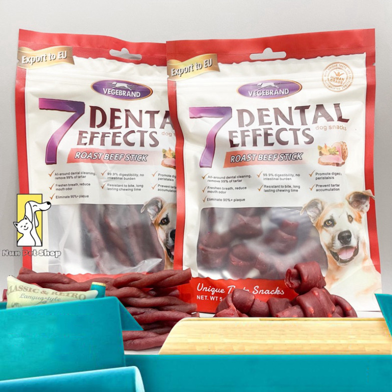 Xương gặm sạch răng vị bò 7 Dental Effects Vegebrand
