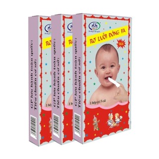 [SET 10 HỘP] Rơ lưỡi cho bé, gạc tưa lưỡi đông pha (nhãn hiệu 3 con nai)