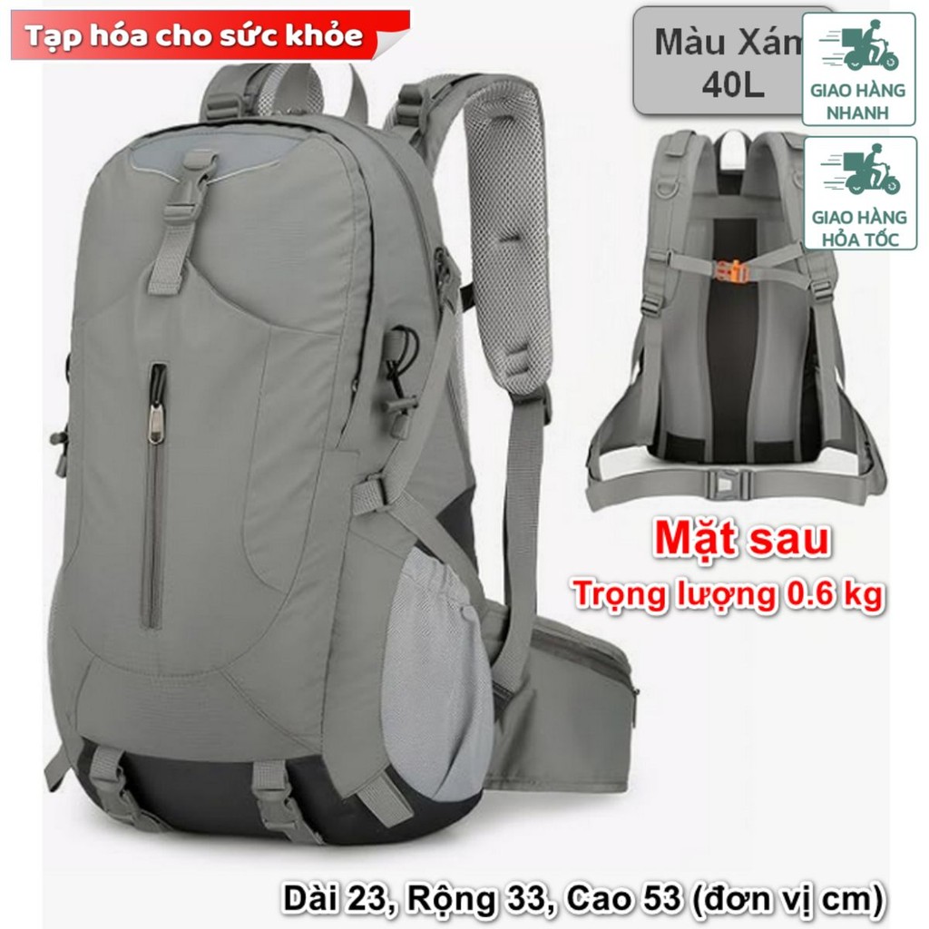 BA LÔ DÃ NGOẠI 40L ĐA NĂNG SIÊU NHẸ NOIR TREKKING TRAVEL BACKPACK - Retaimall