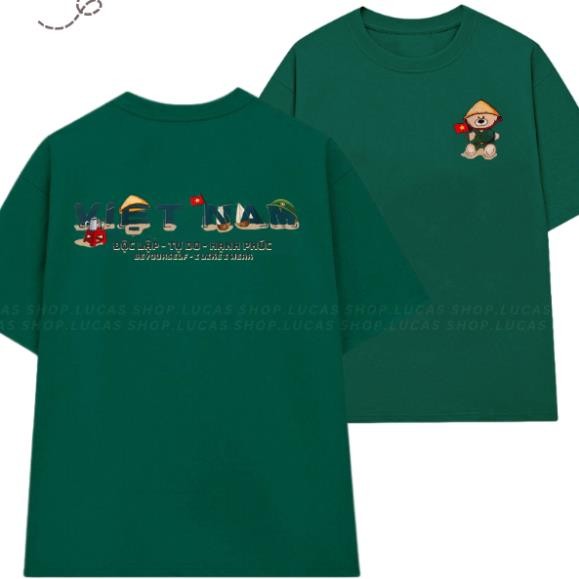 Áo Thun Việt Nam Độc Lập Tự Do Hạnh Phúc Gấu Teddy Nam Nữ Unisex  Hot Trend UT