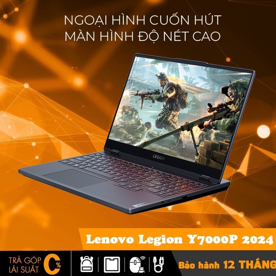 Lenovo Legion Y7000p 2024 Core i7-13650HX, 24 GB, SSD 512GB, RTX 4060 8GB, 15.6 inch FHD 144Hz, New 