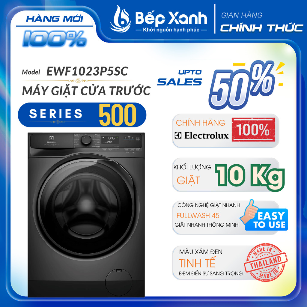 [FREESHIP HCM] Máy giặt Electrolux Inverter 10 kg EWF1023P5SC -  Nhập Thái Lan