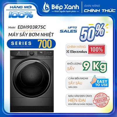 [FREESHIP HCM] Máy sấy bơm nhiệt Electrolux UltimateCare 9 kg EDH903R7SC - Nhập Thái Lan