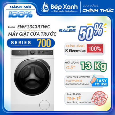 [GIAO LẮP HCM] Máy giặt Electrolux UltimateCare 700 Inverter 13 kg EWF1343R7WC