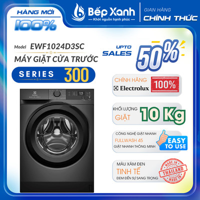 [FREESHIP HCM] Máy giặt Electrolux Inverter 10 kg EWF1024D3SC -  Nhập Thái Lan