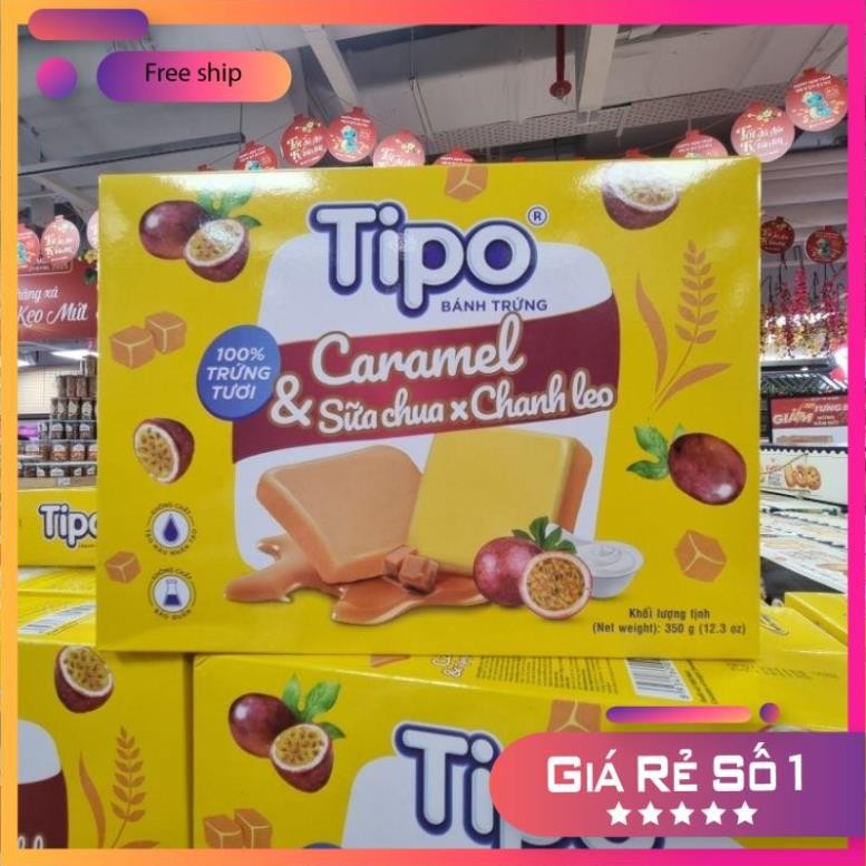 Bánh Trứng TIPO Sữa Chua Chanh Dây/Hạt Điều/Phô Mai/Cuộn Kem Đủ vị