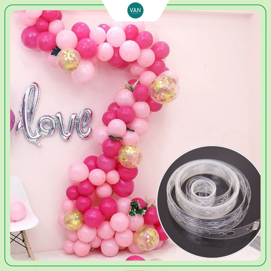Dây kết nối tạo kiểu bóng bay nghệ thuật cho trang trí sinh nhật và phòng cưới, chiều dài 5M (D01)