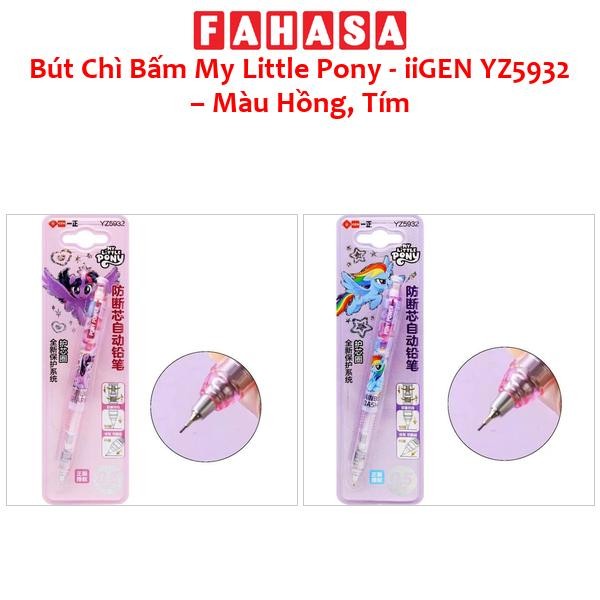 Bút Chì Bấm My Little Pony - iiGEN YZ5932 – Màu Hồng, Tím