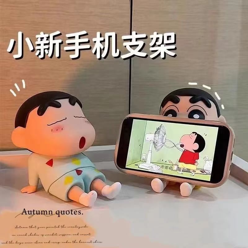 Mô hình nhân vật Crayon Shin-chan anime Nhật Bản, váy ngủ Shin-chan, giá đỡ điện thoại Shin-chan, mô