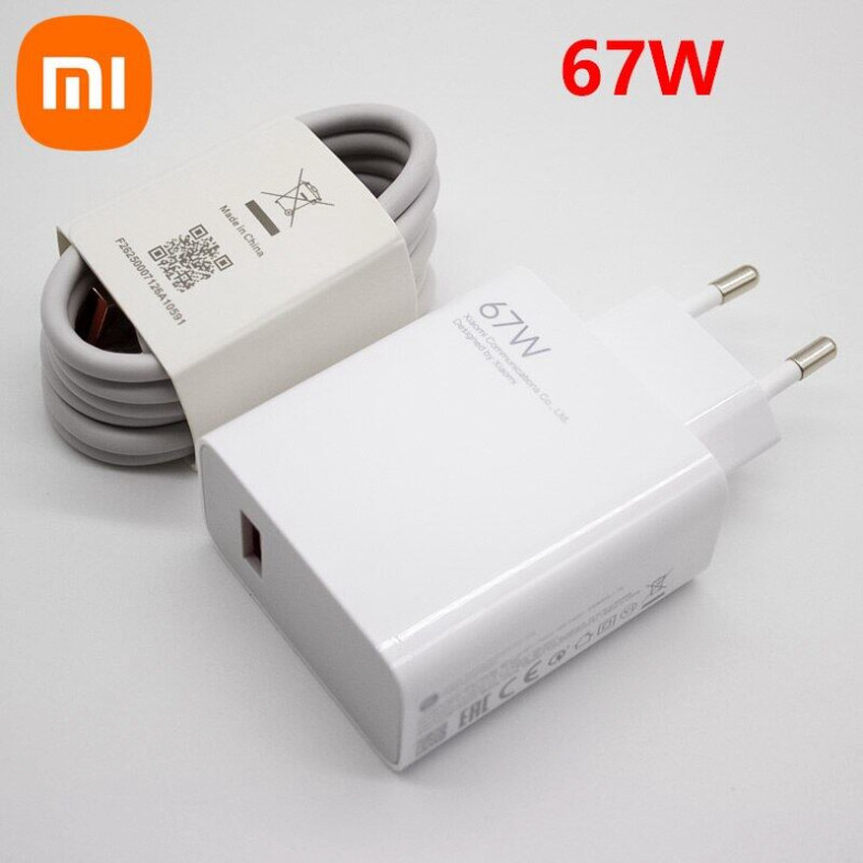 Bộ sạc nhanh Xiaomi 67w, Sạc nhanh Mi Charge Turbo kèm dây sạc Mi Type C htsop