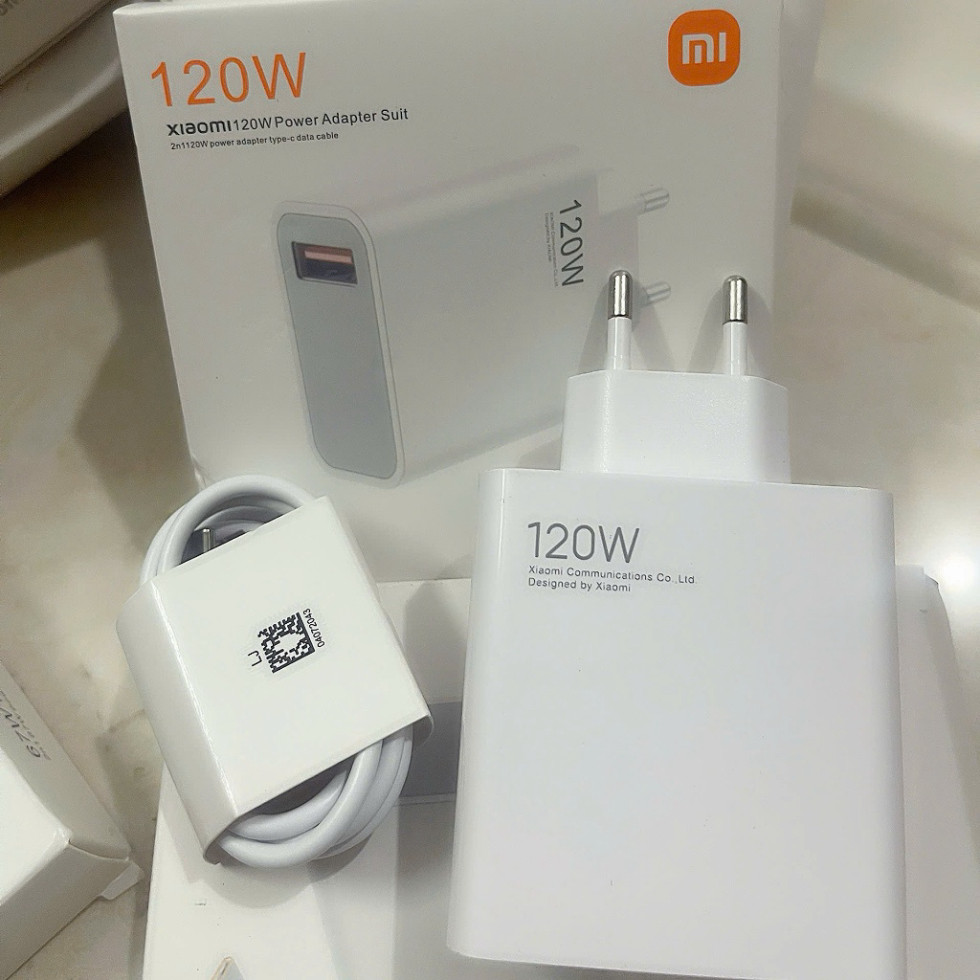 Bộ Sạc Nhanh Xiaomi 120W Max , Củ 120W + Cáp 6A  Hỗ Trợ Cho Các Dòng Xiaomi + Redmi tt,shop