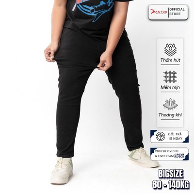 Quần Jean Nam Bigsize Size Từ 80kg-140kg, Bigsize Nam AKYOO ; QJ A7