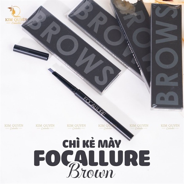 Chì Kẻ Mày Tự Nhiên Lâu Trôi Tích Hợp Cọ 2in1 FOCALLURE FA18