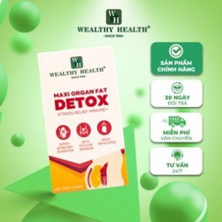 Viên Uống Thải Độc Mỡ Nội Tạng Wealthy Health Maxi Organ Fat Detox Lọ 60 Viên, Detox Giảm Mỡ Nội Tạng Thải Độc Cơ Thể aa