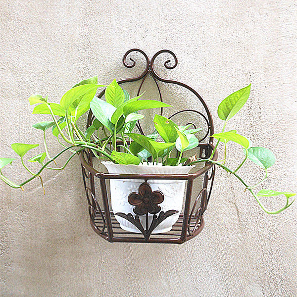 Giá đỡ hoa treo tường ban công Treo Tường Cố định gắn tường Giá đỡ chậu hoa treo tường Giá đỡ giỏ ho