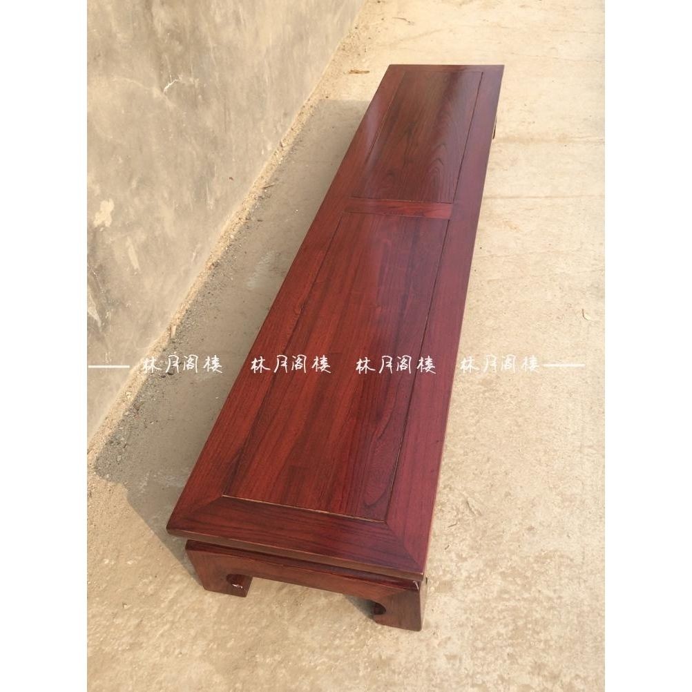 Ghế đôn gỗ cây du cũ, ghế dài, ghế thấp, ghế thay giày, ghế bước, ghế cửa sổ, đệm chân tatami, kiểu 