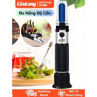  Cồn Kế Đo Nồng Độ Rượu 0-80% - Máy Đo Nồng Độ Cồn Chính Xác Nhiệt Kế Đo Rượu ATC Bù Nhiệt 