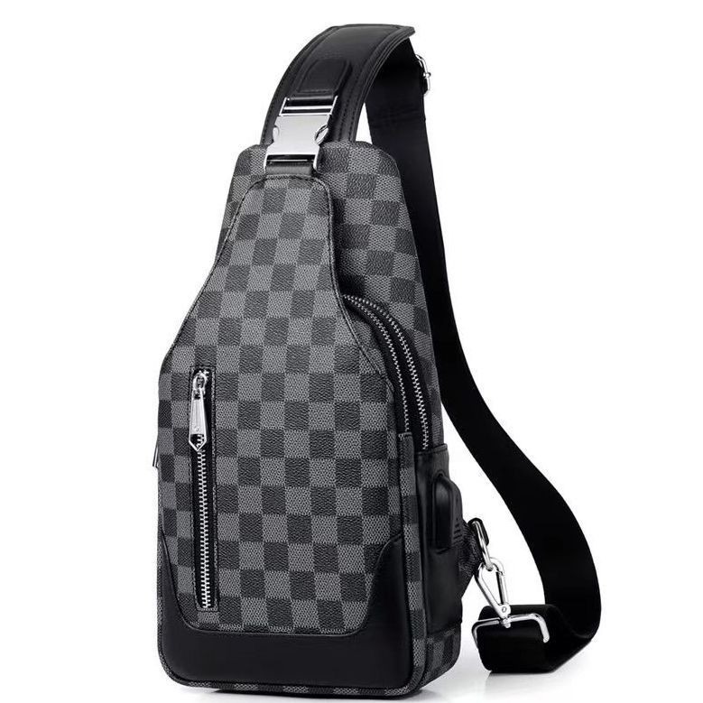 Nhỏ ck Túi đeo ngực nam mới, túi đeo chéo một bên, xu hướng thời trang, túi nhỏ cho sinh viên