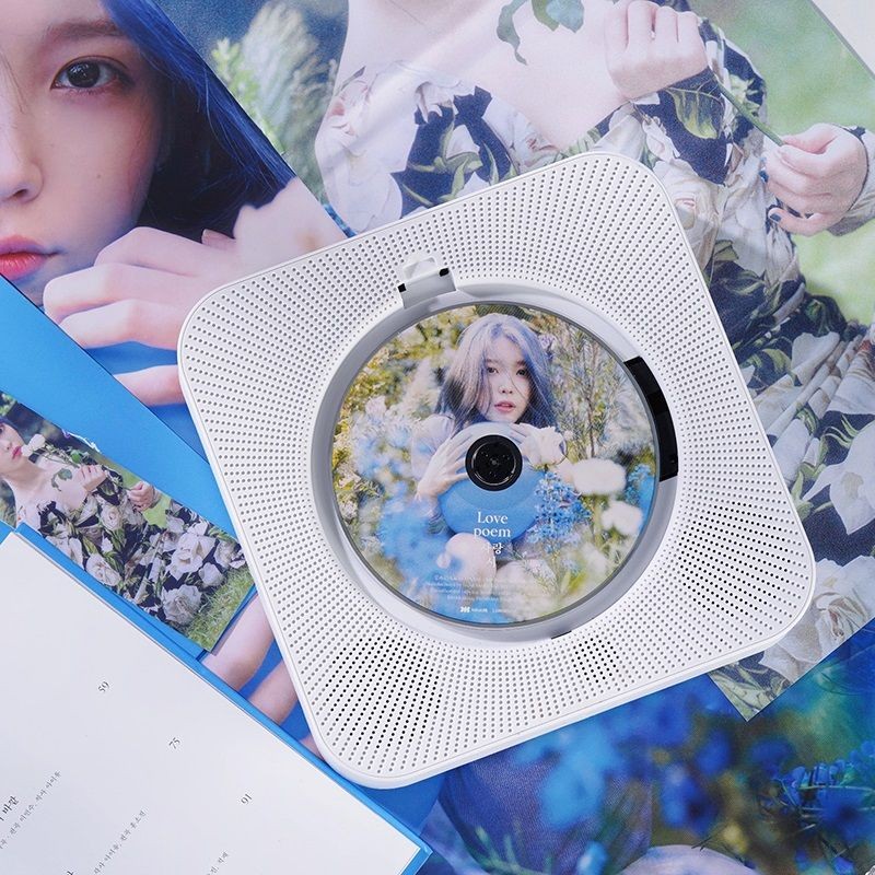 Giá treo tường nghe nhạc thú vị CD Máy nghe nhạc Bluetooth retro album nhạc CD Đĩa Vinyl Đĩa Đĩa