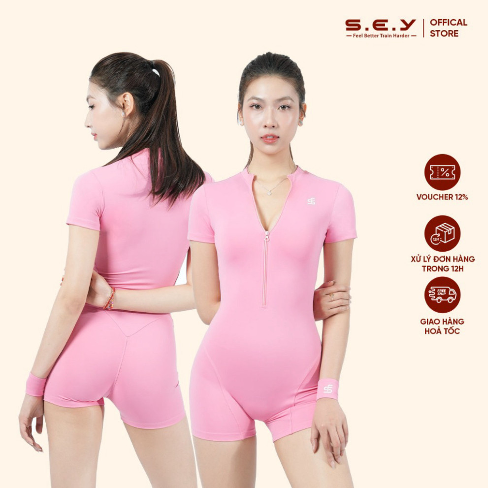 Bộ Jumpsuit Thể Thao Nữ SEY JUMP ROMPER - Trang Phục BodySuit Tập Gym, Yoga Cao Cấp, Đồ Bơi cho Nữ