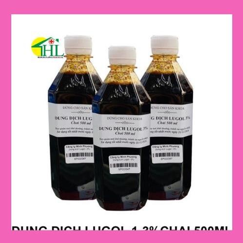 Dung dịch Lugol 1%, 3% chai 500ml
