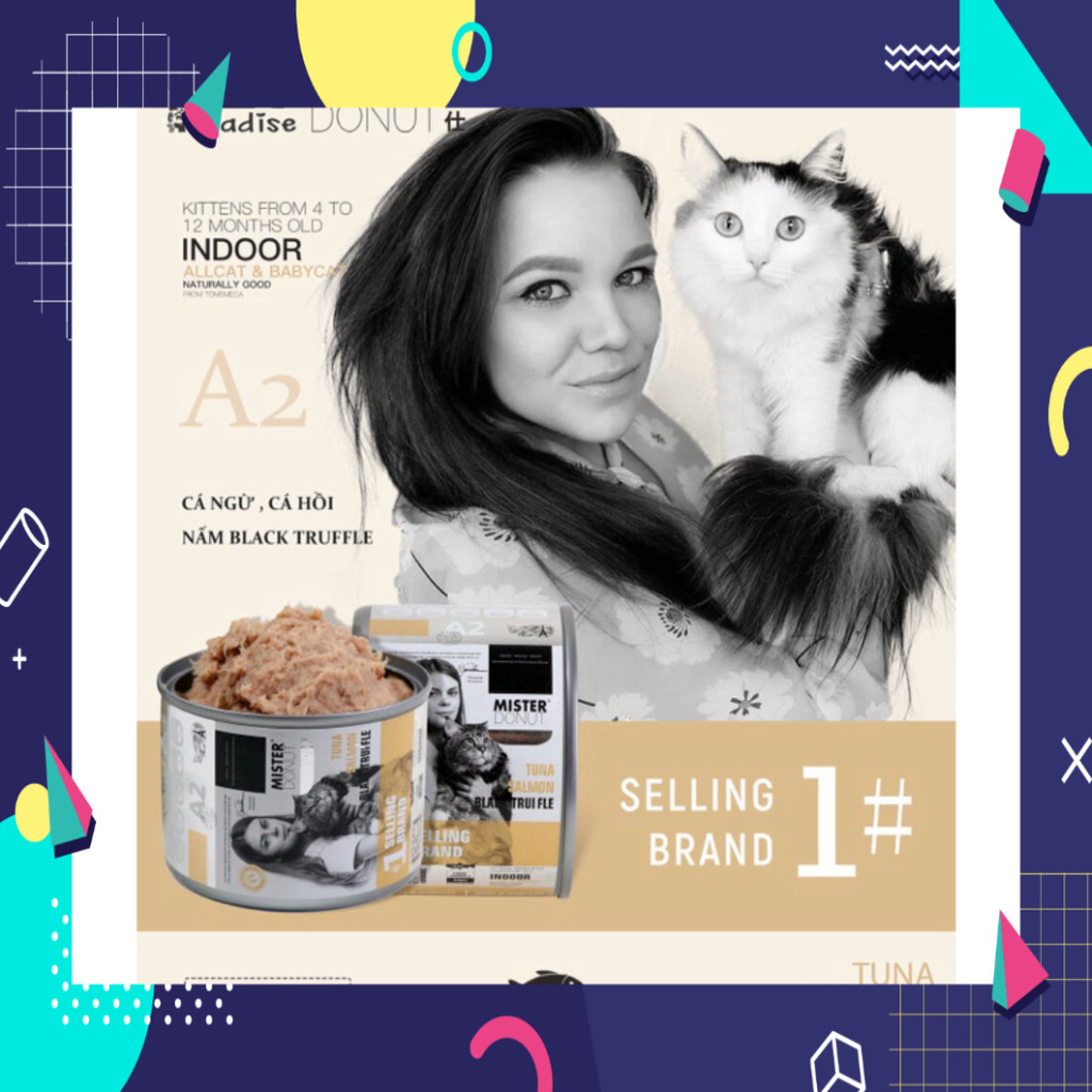 Pate Mister Donut Az cho mèo