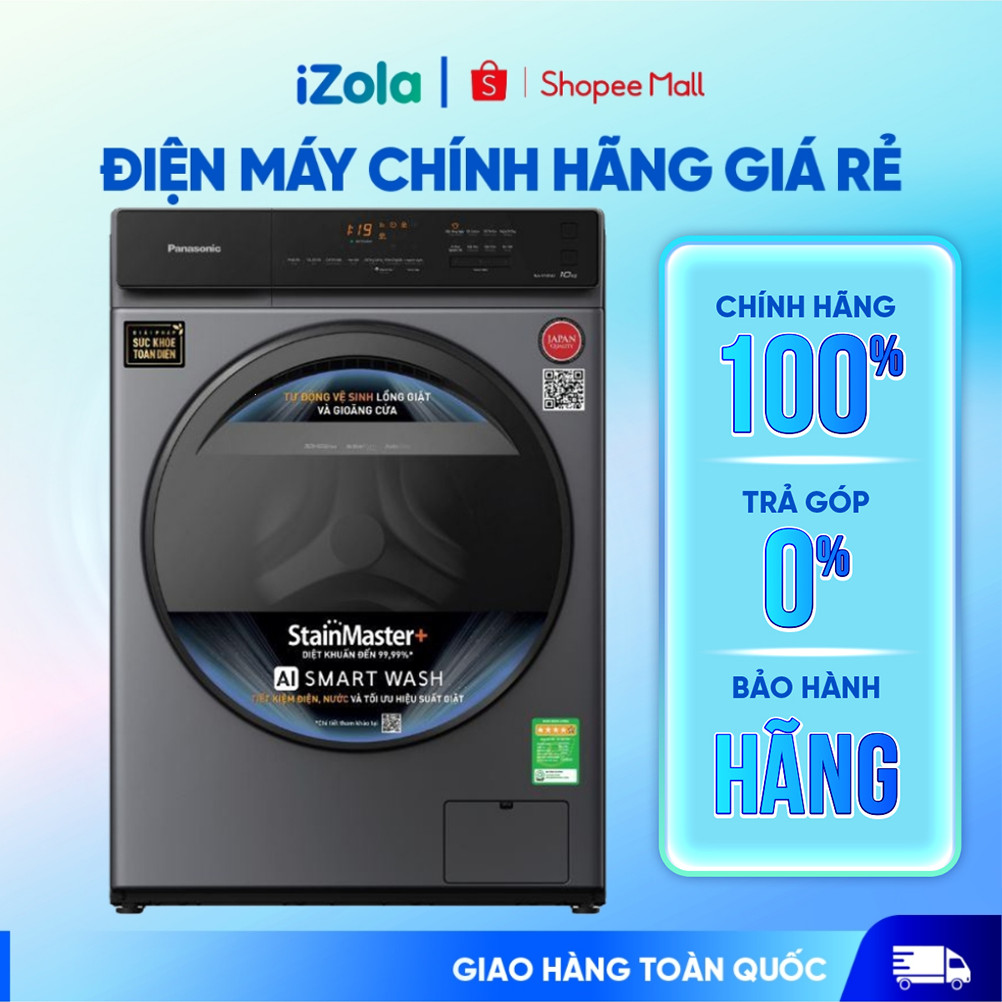 NA-V10FA1LVT - Máy giặt Panasonic Inverter 10 kg NA-V10FA1LVT - Hàng chính hãng