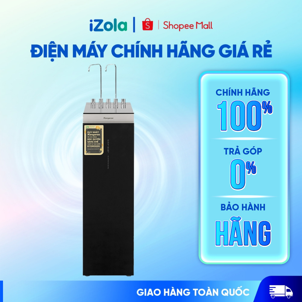 Máy lọc nước RO nóng lạnh Hydrogen Kangaroo Sumire KG12A6 12 lõi - Hàng chính hãng