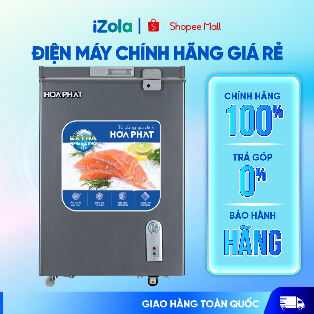 Tủ đông mini Hòa Phát HPF AD6107G 107 lít - Hàng chính hãng