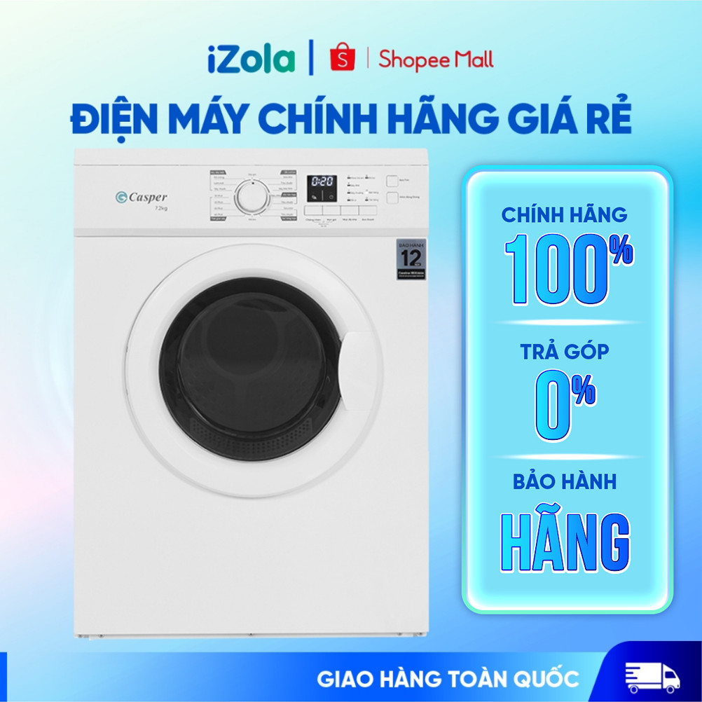 TD-72VWD - Máy sấy thông hơi Casper 7.2 kg TD-72VWD - Hàng chính hãng