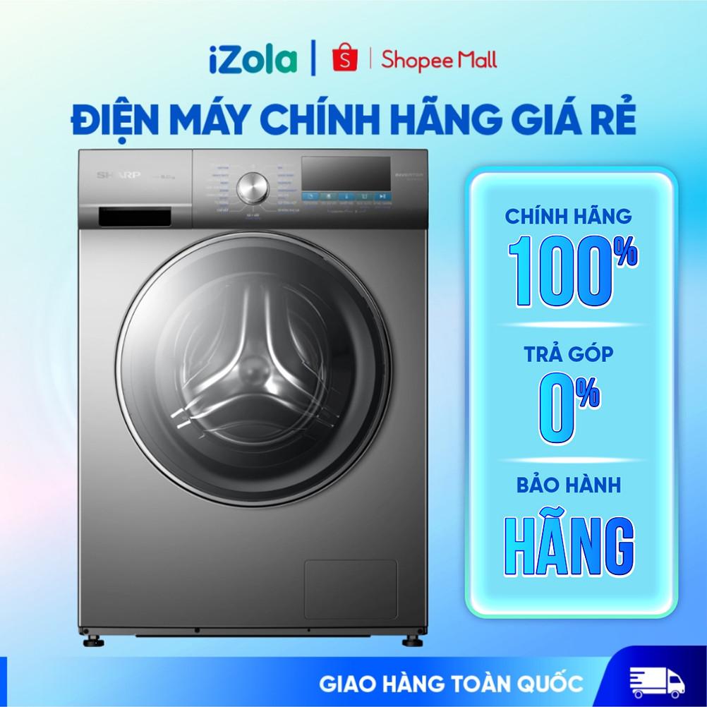 ES-FM90CB-DG - Máy giặt Sharp Inverter 9 kg ES-FM90CB-DG - Hàng chính hãng