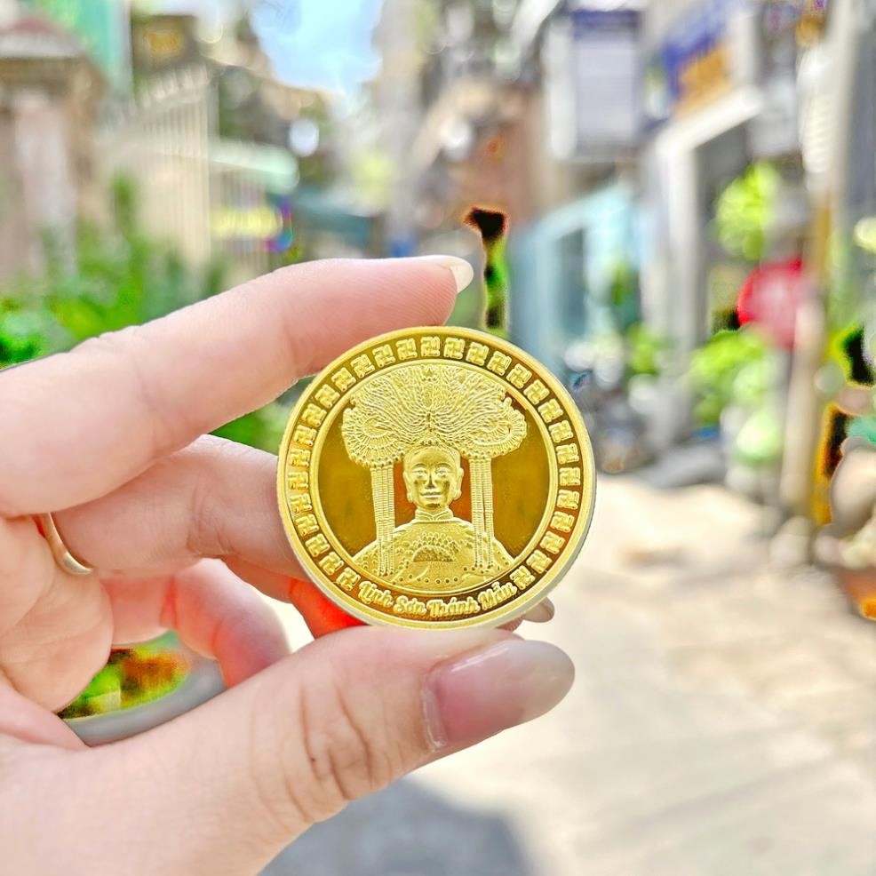 Xu Lộc Núi Bà Đen , Đồng Xu Linh Sơn Thánh Mẫu , Thích Hợp Làm Quà tặng May Mắn Phong Thủy