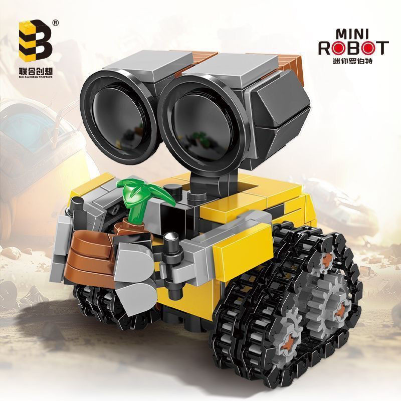 Tương Thích Với Lego Q Đồ chơi lắp ráp khối nhỏ Robot Wall-E với khớp nối di động, quà sinh nhật cho