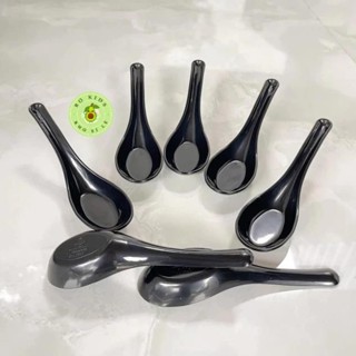 Combo 50 muỗng Phíp nhựa VIỆT NHẬT - Thìa Ăn cơm, canh, súp, cháo, thìa sinh tố - Trắng, đen, nâu